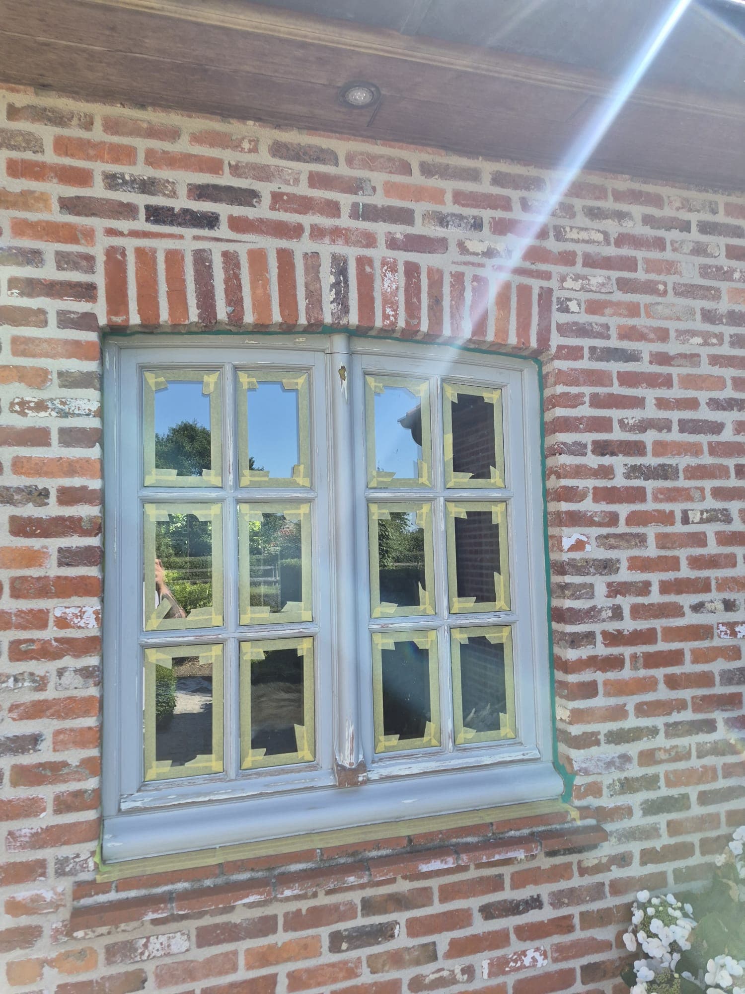 Buitenraam vóór renovatie